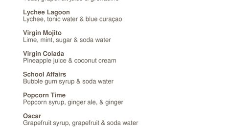 NH Collection Maldives Havodda Resort Beverage List, 123