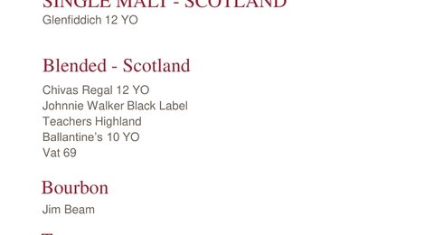 На фото: NH Collection Maldives Havodda Resort Beverage List, 126 NH Collection Maldives Havodda Resort Beverage List, 126