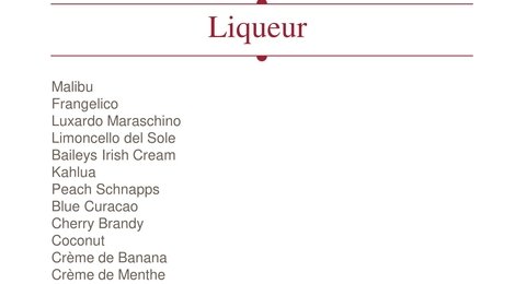 На фото: NH Collection Maldives Havodda Resort Beverage List, 128 NH Collection Maldives Havodda Resort Beverage List, 128