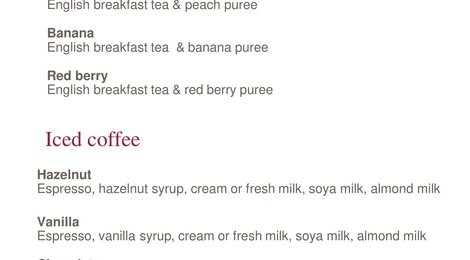 NH Collection Maldives Havodda Resort Beverage List, 132