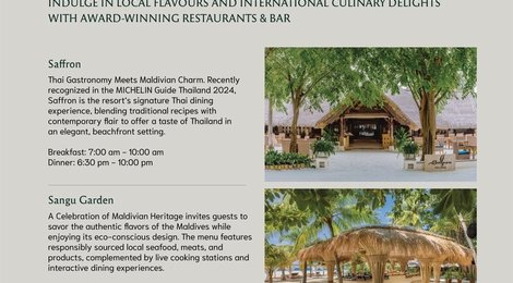 На фото: Banyan Tree Vabbinfaru Dine Around Brochure, 121 Banyan Tree Vabbinfaru Dine Around Brochure, 121