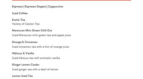  Dhawa Ihuru Beverage Menu, 119