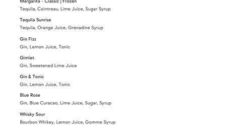  Dhawa Ihuru Beverage Menu, 123