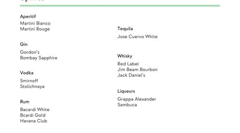  Dhawa Ihuru Beverage Menu, 125