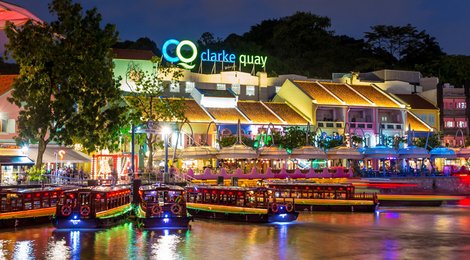 На фото: Вечерний Сингапур + Сады у залива , 118 Вечерний Сингапур + Сады у залива , 118