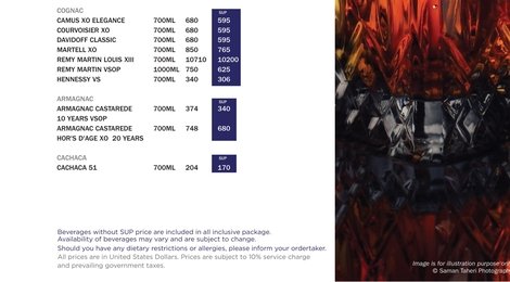 На фото: Sirru Fen Fushi Beverage Menu, 128 Sirru Fen Fushi Beverage Menu, 128