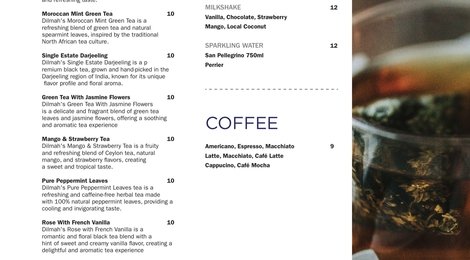 На фото: Sirru Fen Fushi Beverage Menu, 133 Sirru Fen Fushi Beverage Menu, 133