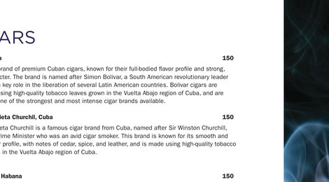 На фото: Sirru Fen Fushi Beverage Menu, 135 Sirru Fen Fushi Beverage Menu, 135