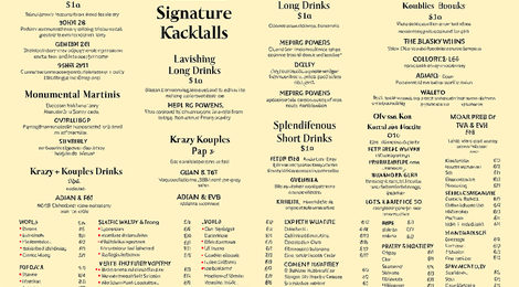 На фото: Kandima Maldives Beverage Menu, 118 Kandima Maldives Beverage Menu, 118