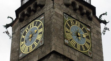 На фото: Городская башня Инсбрука, 118 Городская башня Инсбрука, 118