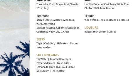 Taj Exotica Resort &amp; Spa Beverage Package, 122