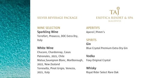 Taj Exotica Resort &amp; Spa Beverage Package, 121
