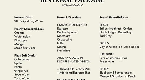 W Maldives Retreat &amp; Spa Beverage List, 118